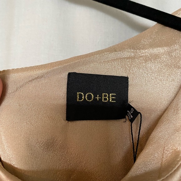 PERSIMMON ONE SHOULDER SATIN DRAPE DRESS - CHAMPAGNE - Picture 4 of 6